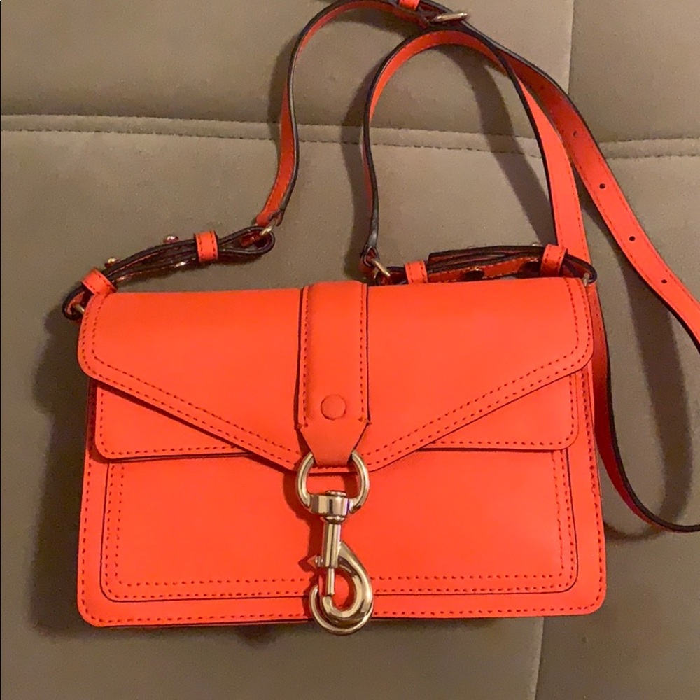 Rebecca Minkoff Hudson Moto Bag in Orange